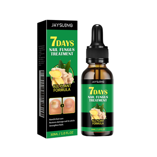 Fifuroes Ginger Nail Care Solution, Repair Hand, Foot And Nail Care Soft Nail Shine Moisturizer Gray Nails