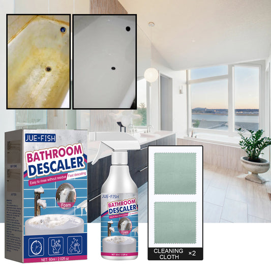Fifuroes  Bathroom Cleaner, Shower Room Glass Scale Cleaner Stainless Steel Wash Basin Bathtub Decontamination