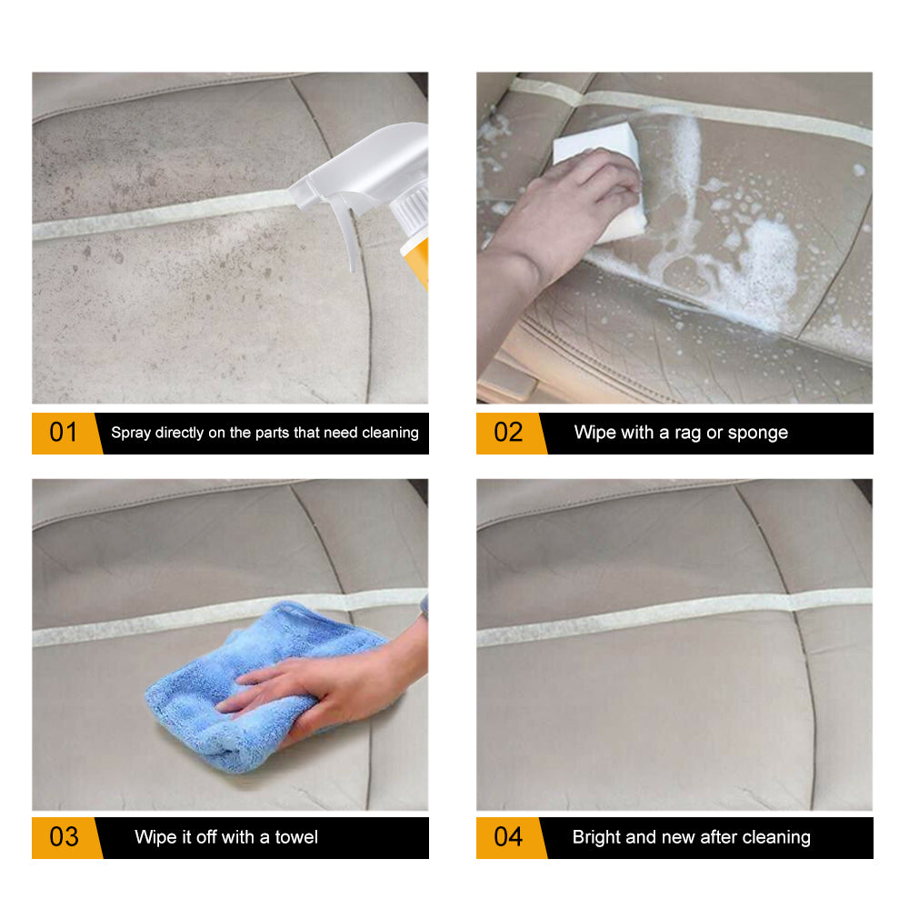 Fifuroes Multi-Purpose Foam Cleaner, Leather Seat Foam Head Cleaner Car Interior Decontamination Cleaning