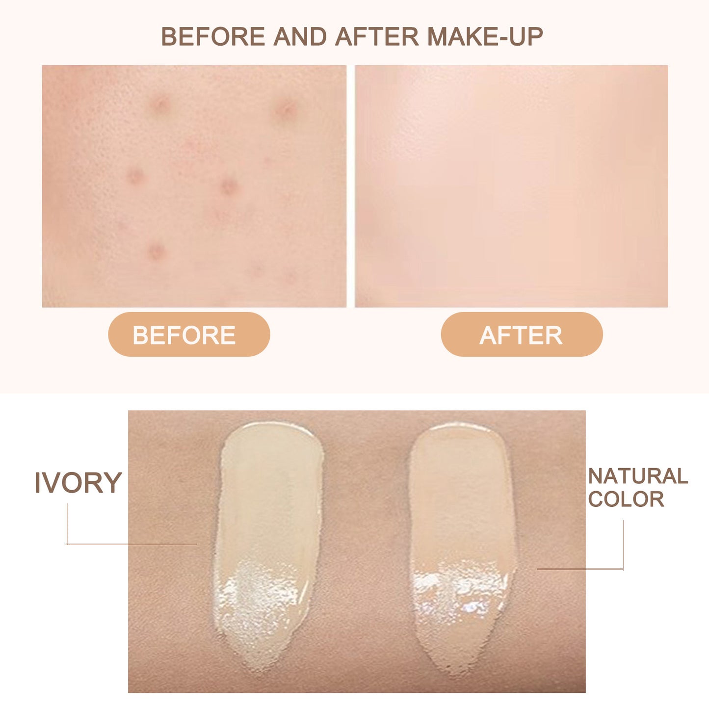 Fifuroes Moisture Cushion, Hides Facial Blemishes And Brighens Natural Nude Foundation Cream