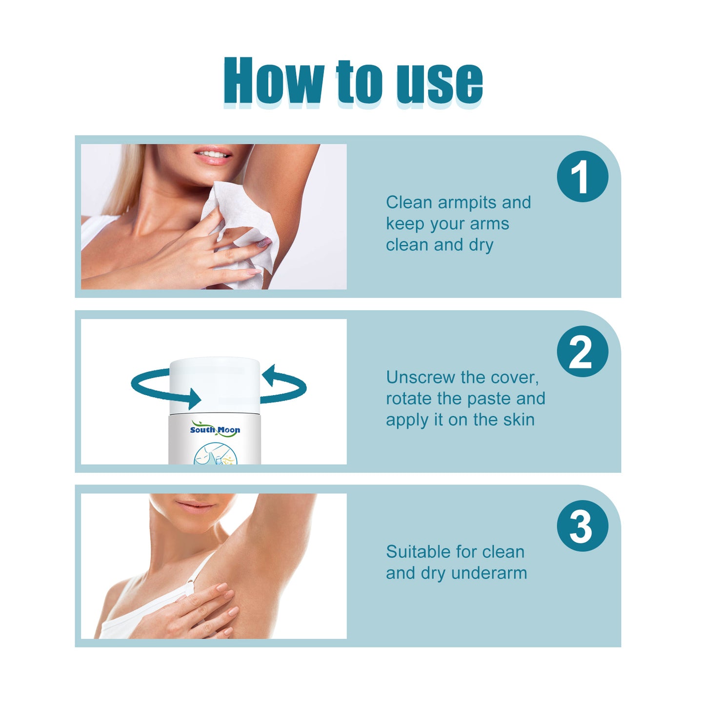 Fifuroes Coconut Oil Underarm Deodorant, Lighten Underarm Odor Refreshing And Fragrance Antiperspirant Cream