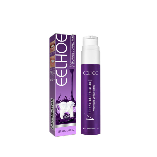 Fifuroes V34 Purple Toothpaste Beauty Teeth Stain Removal Anti-Pigmentation Yellow Teeth Clean White Bright White