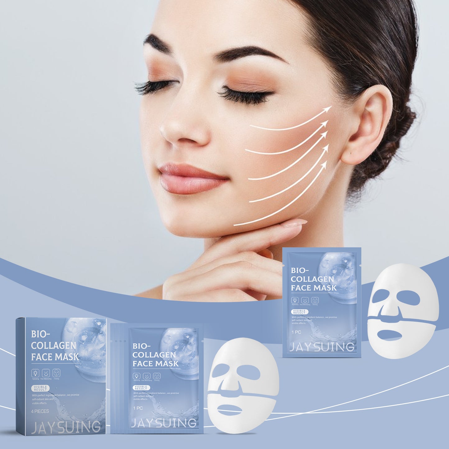 Fifuroes Collagen Hydrating Mask Reduces Fine Lines, Hydrates, Tightens, Moisturizes And Improves Skin