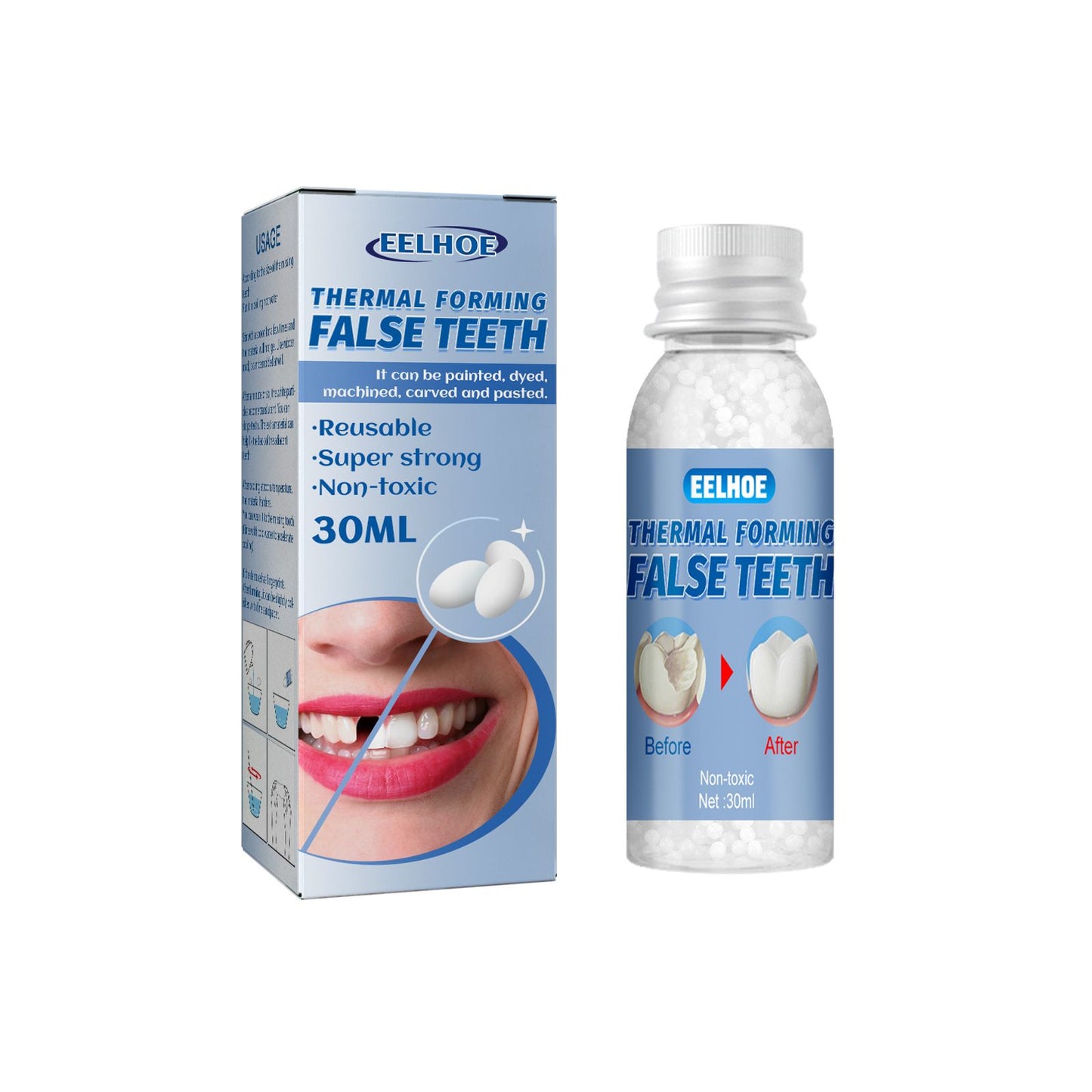 Fifuroes Can Shape Dental Glue Video Makeup Denture Modification Temporary Fillings Dental Glue Holes And Teeth Filling
