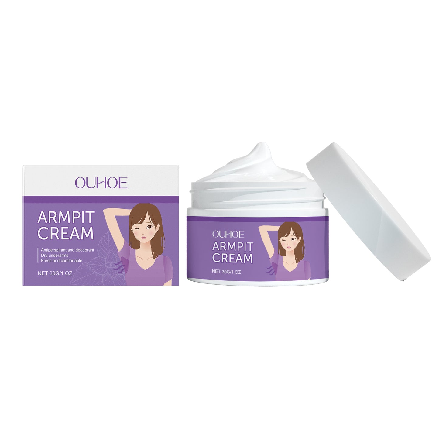 Fifuroes Body Care Cream Mild Long-Lasting Light Fragrance Body Parts Sweat Odor Refreshing Skin Care Body Cream