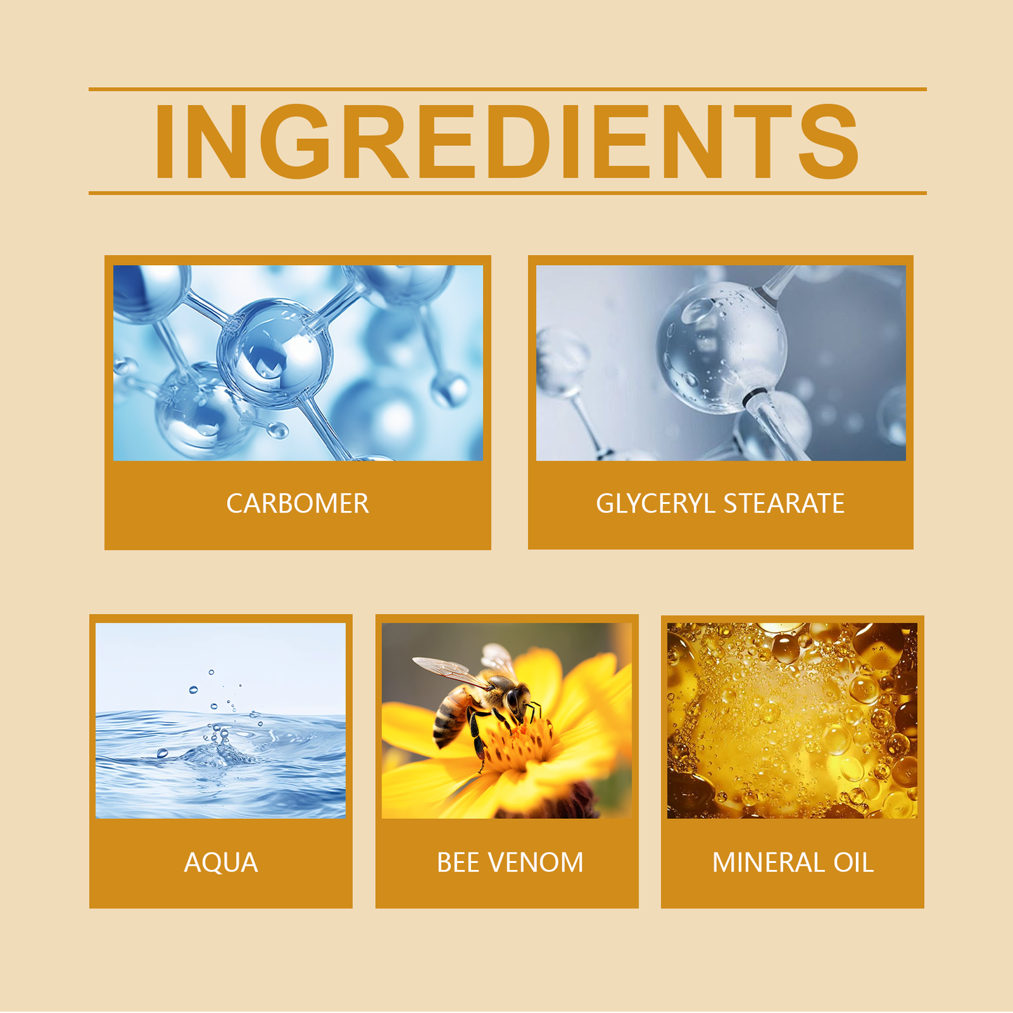 Fifuroes Bee-Venom Facial Cream, Gentle Moisturizing And Brightening Skin Delicate Delicate Skin Care Cream