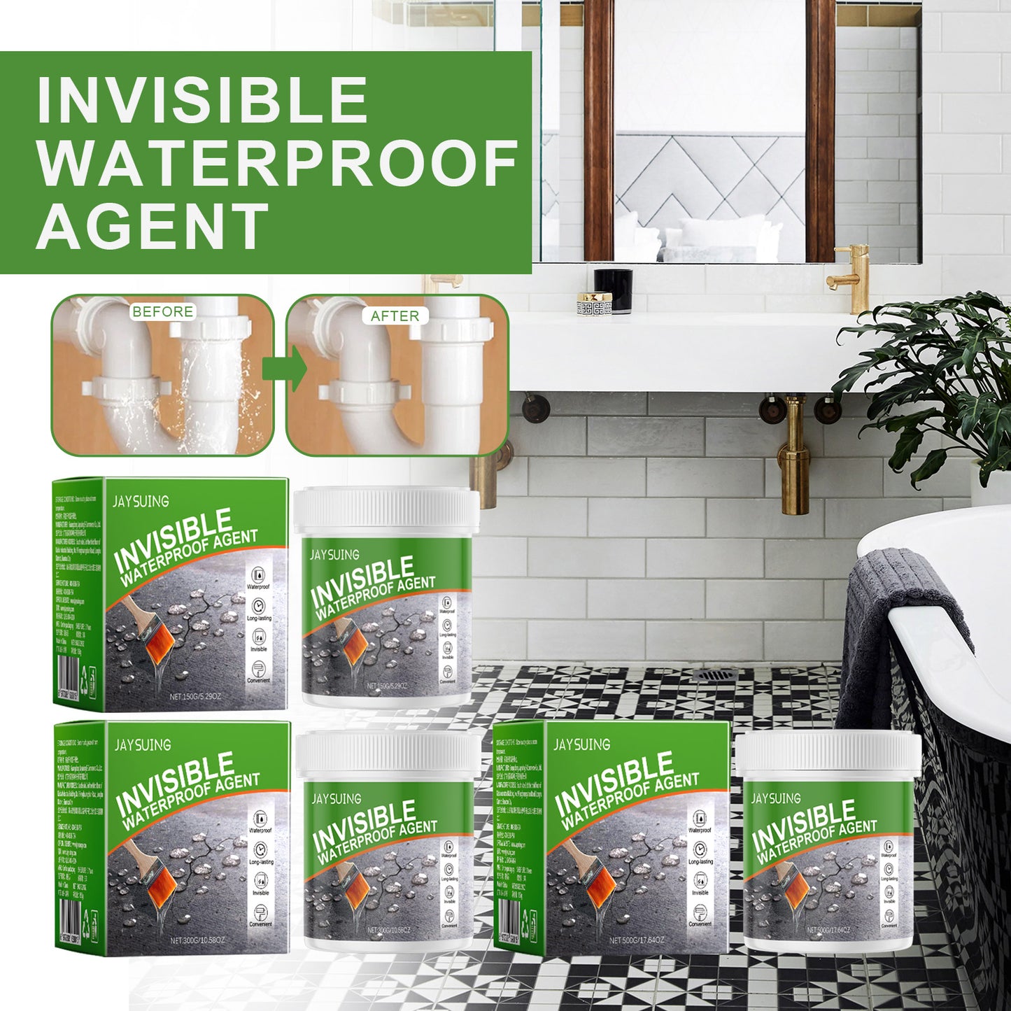 Fifuroes Transparent Waterproof Adhesive External Wall Roof Tile Wall Leak Repair Glue Multi-Purpose Sealing And Leak Proof Glue