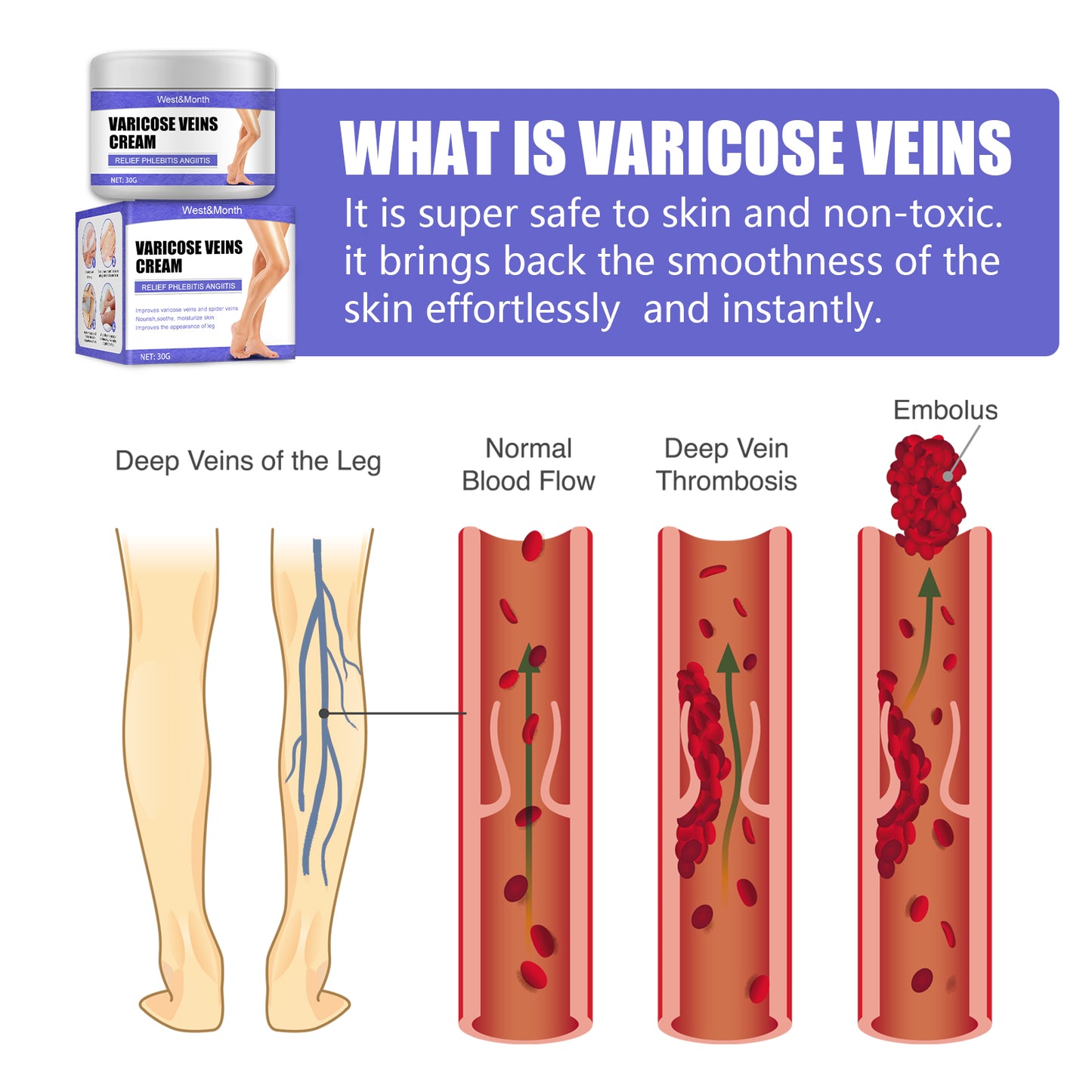 Fifuroes Leg Care Cream Gentle Care For Leg Discomfort Daily Moisturizing Maintenance Topical Massage Cream