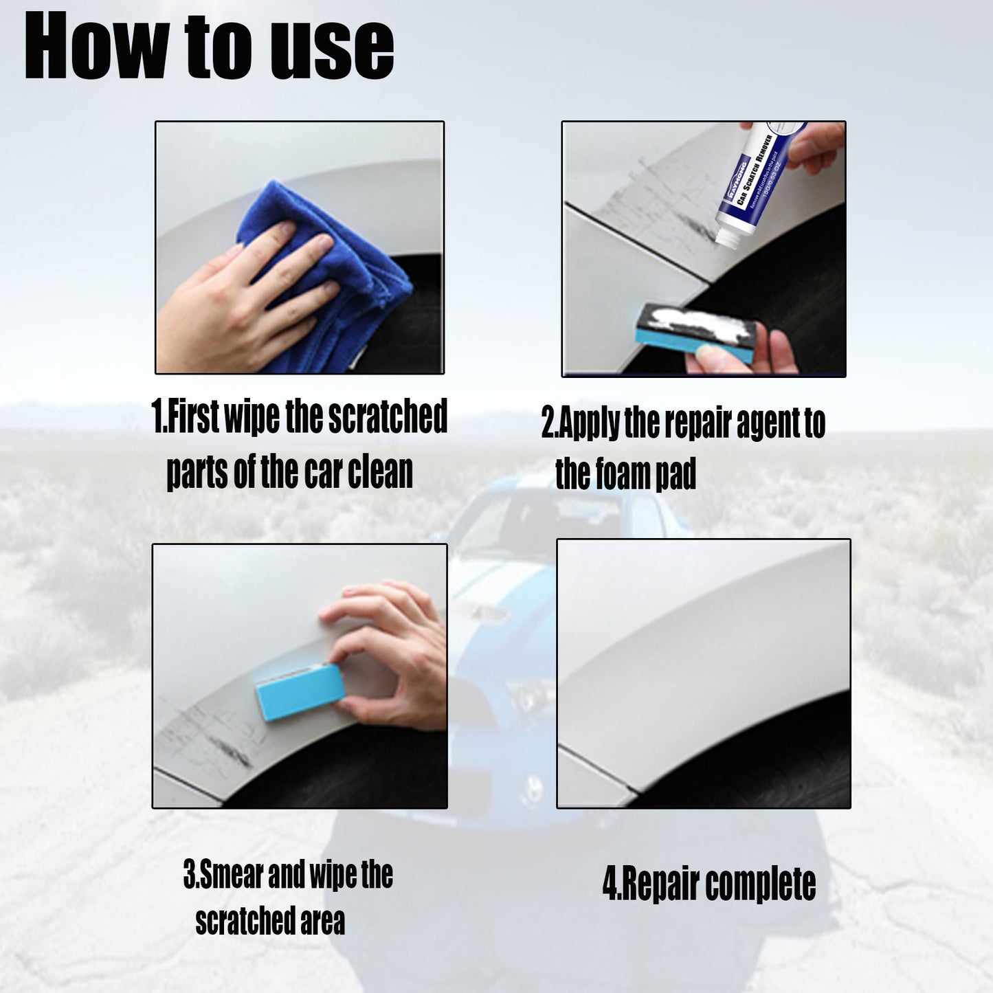 Fifuroes Car Scratch Remover, Demarking Abrasives Polishing Paint Retouching Paint Scratches Wax Scratches