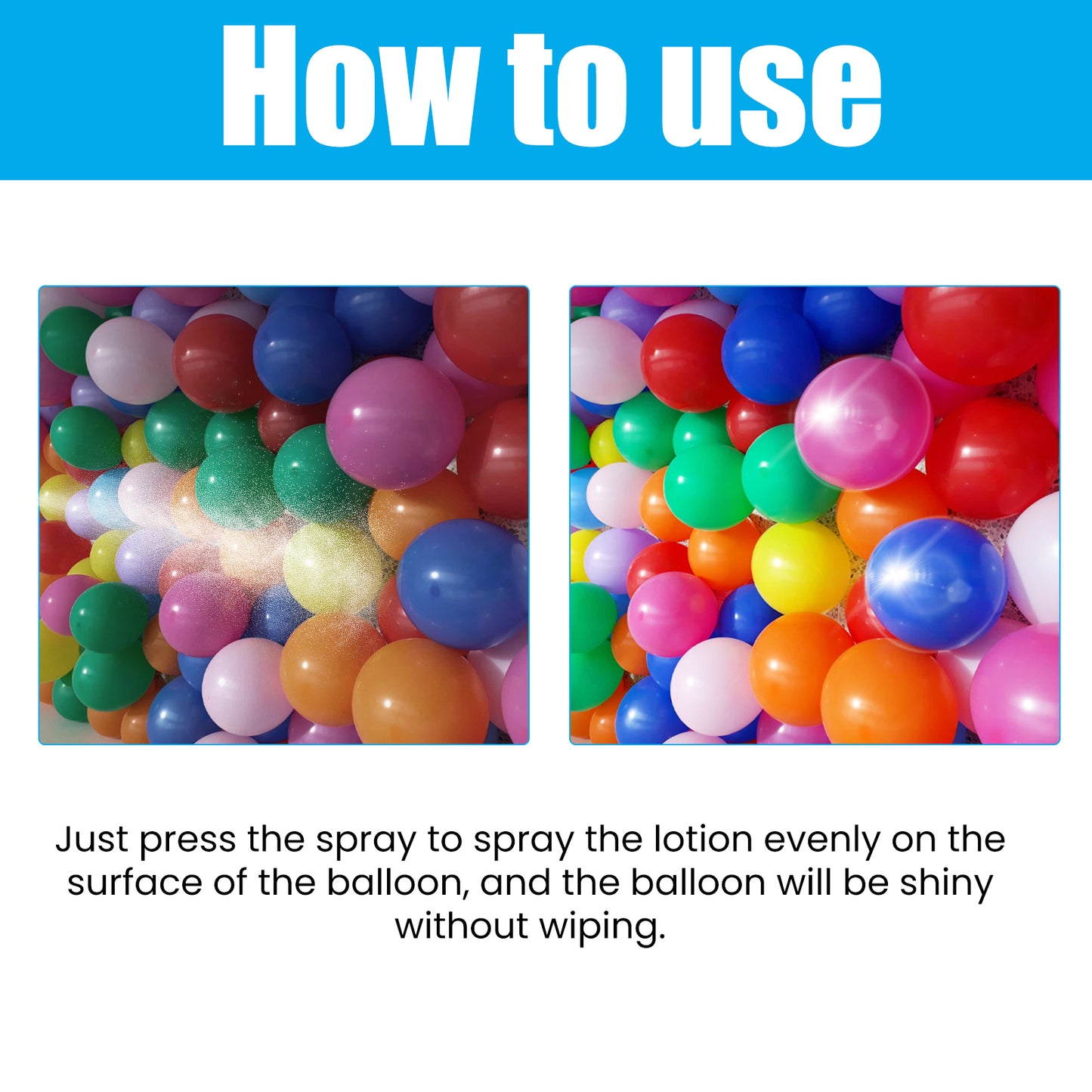 Fifuroes Aerosol Balloon Spray, Balloon Surface Texture Gloss Lasting Non Oxidation Fading Spray