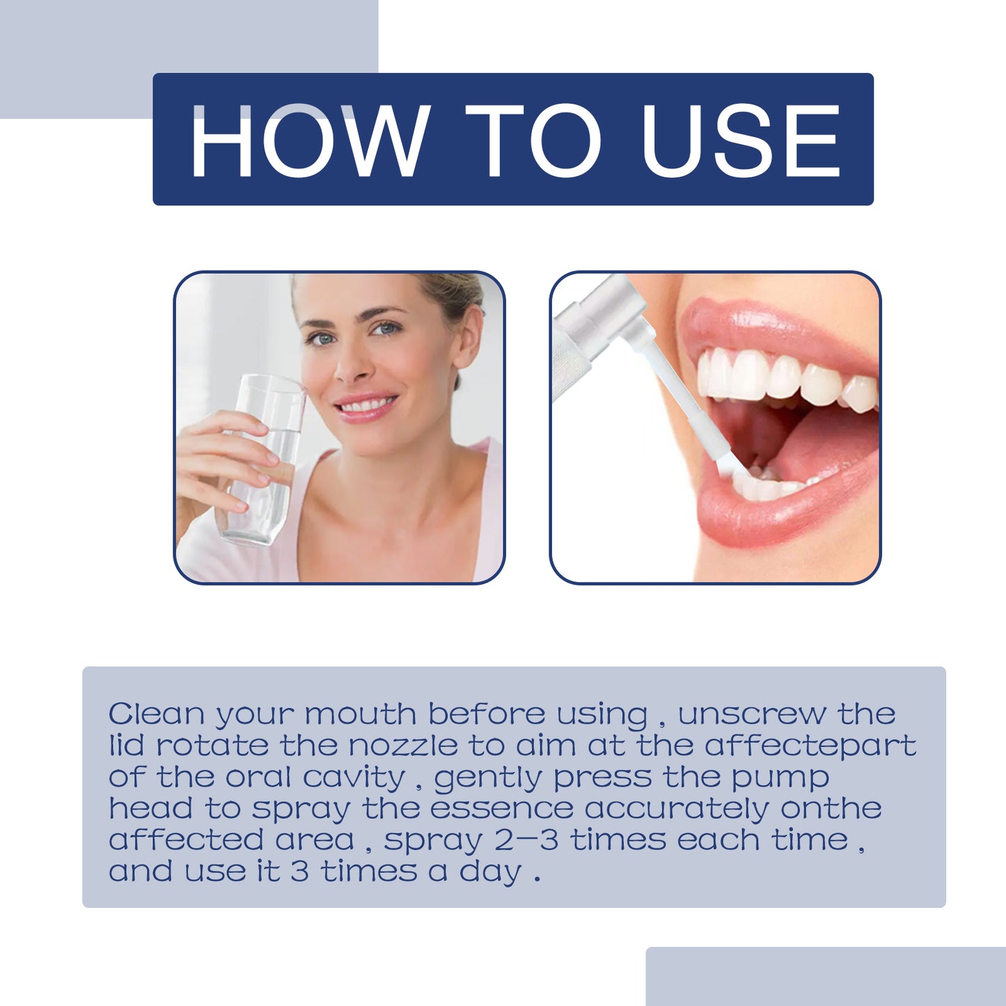 Fifuroes Oral Care Spray Pamper Teeth Soothe Teeth Discomfort Gentle Care Oral Spray