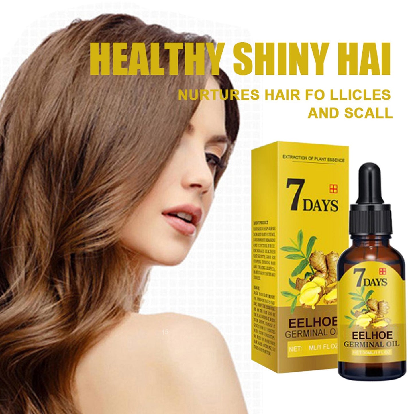 Fifuroes Ginger Hair Care Solution For Hair Nourishing And Moisturizing Hair Care For Hair Stabilizing And Preventing Hair Loss