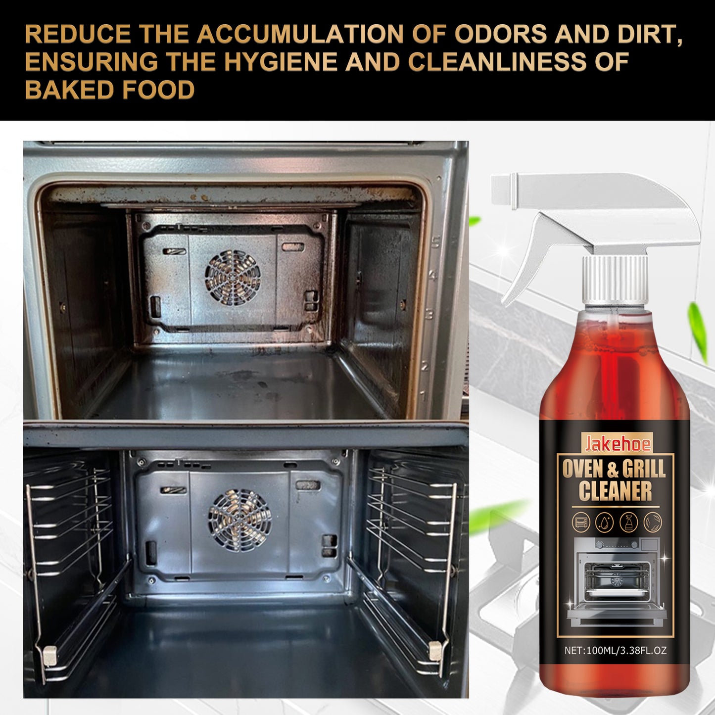 Fifuroes Oven & Grill Cleaner, Oven Grill Special Decontamination, Deodorization, Odor, Odor And Oil Remover