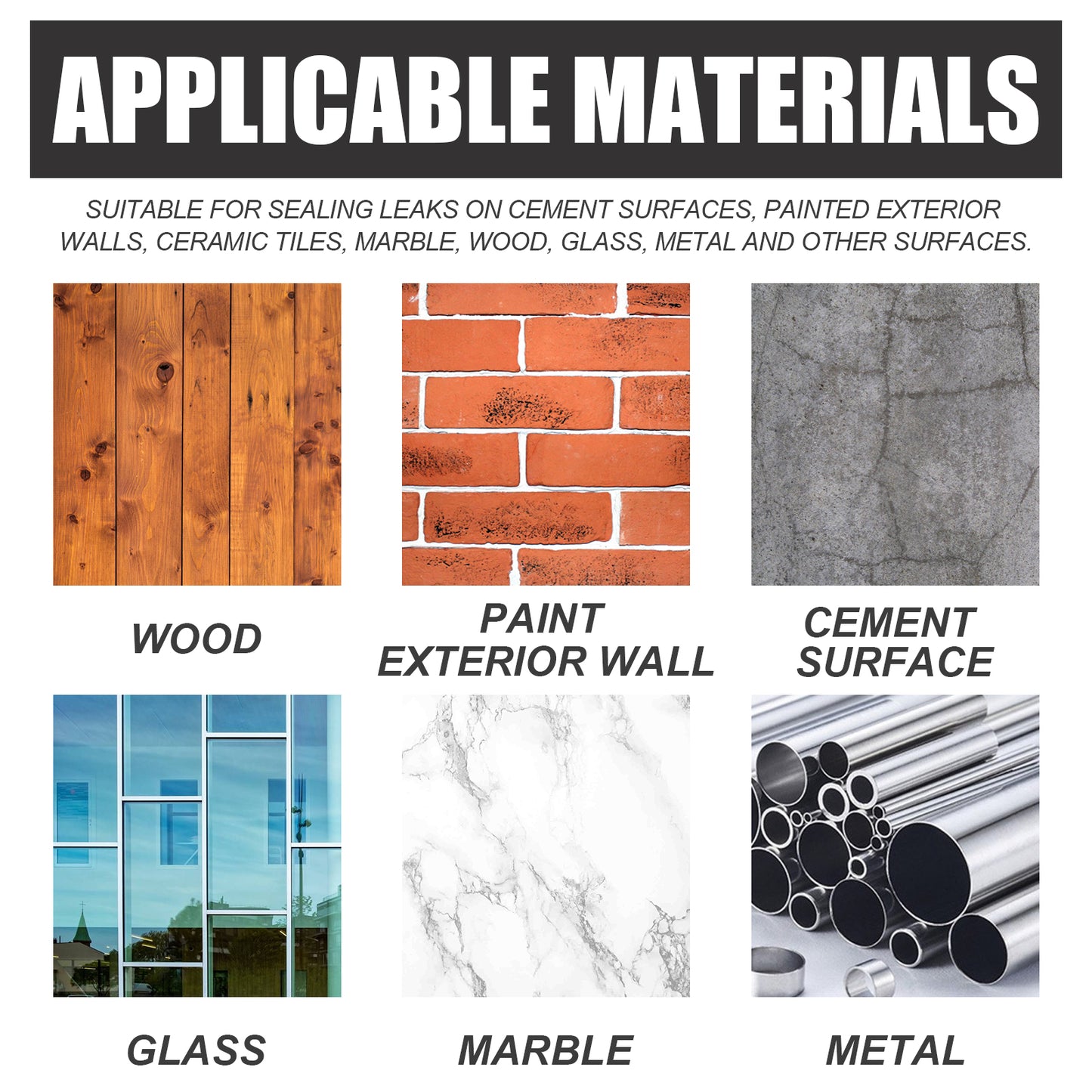 Fifuroes Waterproof Glue, Bathroom Kitchen Plumbing Multi-Functional Repair Leak-Proof Transparent Waterproof Wall Paint