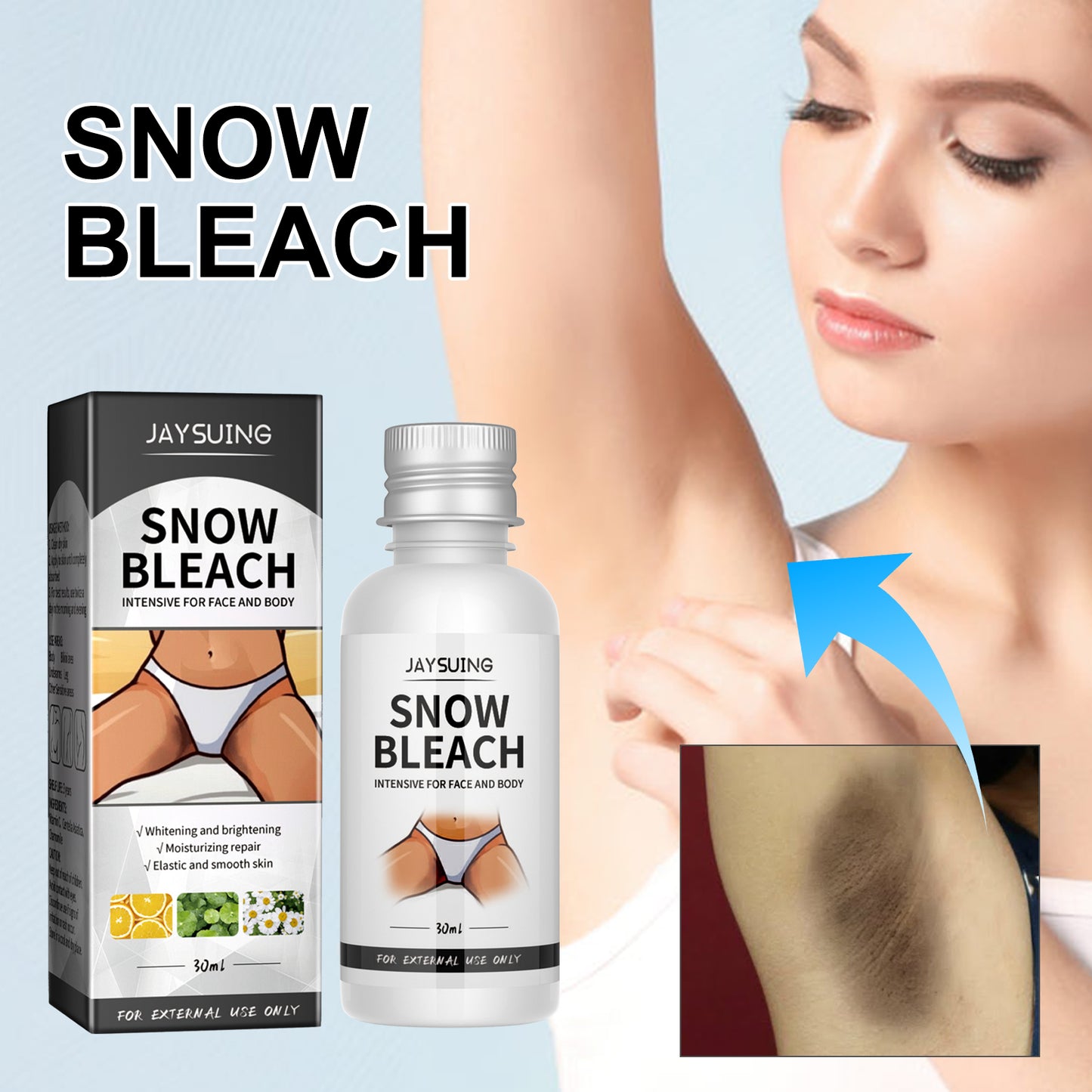 Fifuroes Armpit Thigh Black Removal Cream, Reduce Armpit Thigh Inner Joint Melanin Whitening And Beautifying Skin Cream