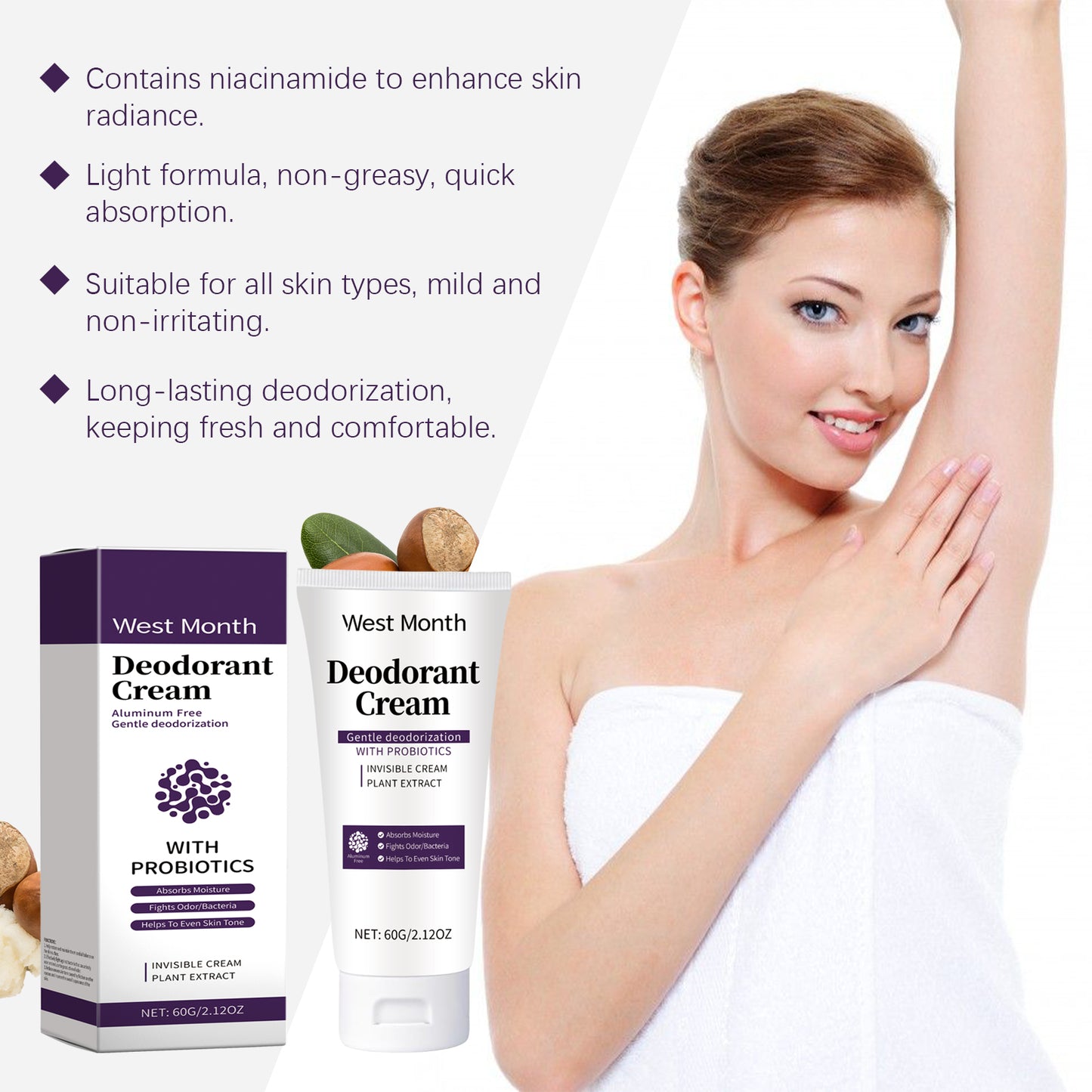 Fifuroes Body Care Cream, Moisturizing, Refreshing And Non-Greasy Body Skin Brightening Care Cream Body Care Cream, Moisturizing, Refreshing And Non-Greasy Body Skin Brightening Care Cream