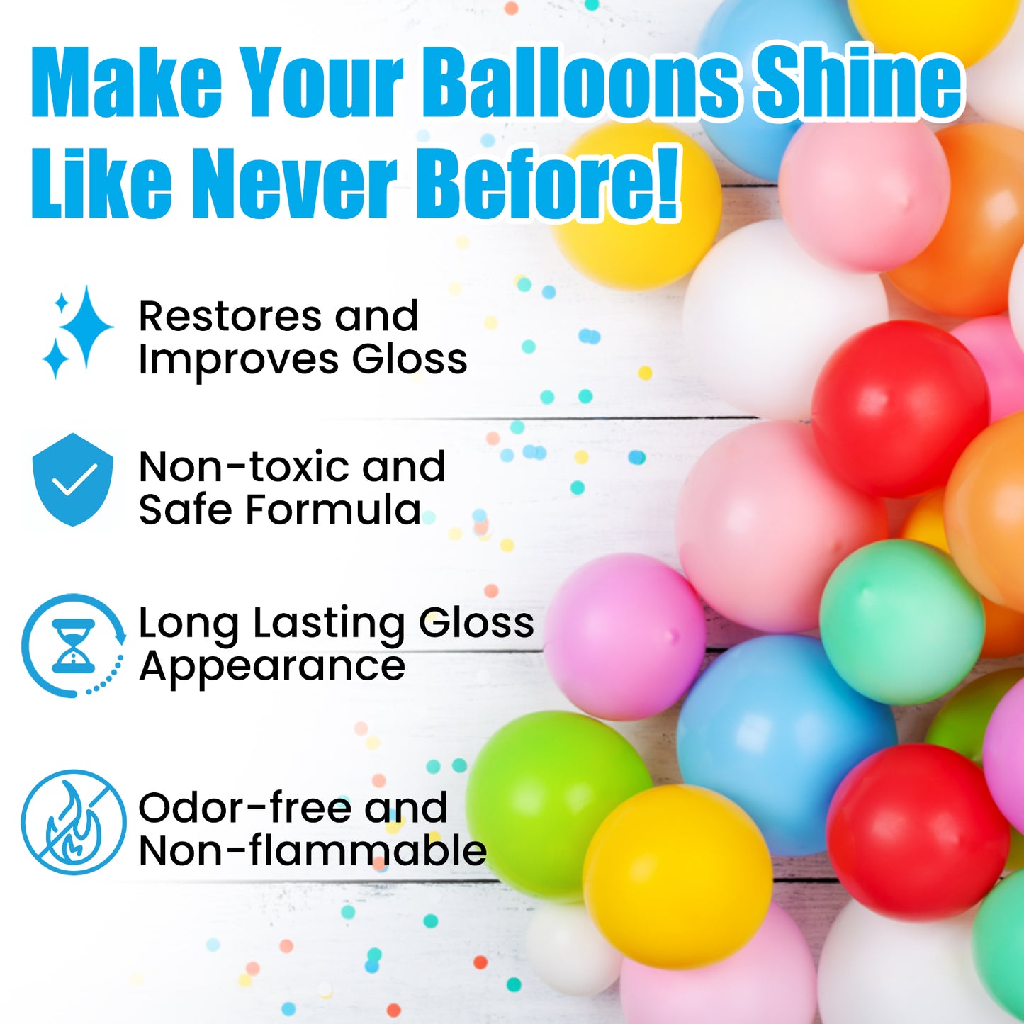 Fifuroes Aerosol Balloon Spray, Balloon Surface Texture Gloss Lasting Non Oxidation Fading Spray