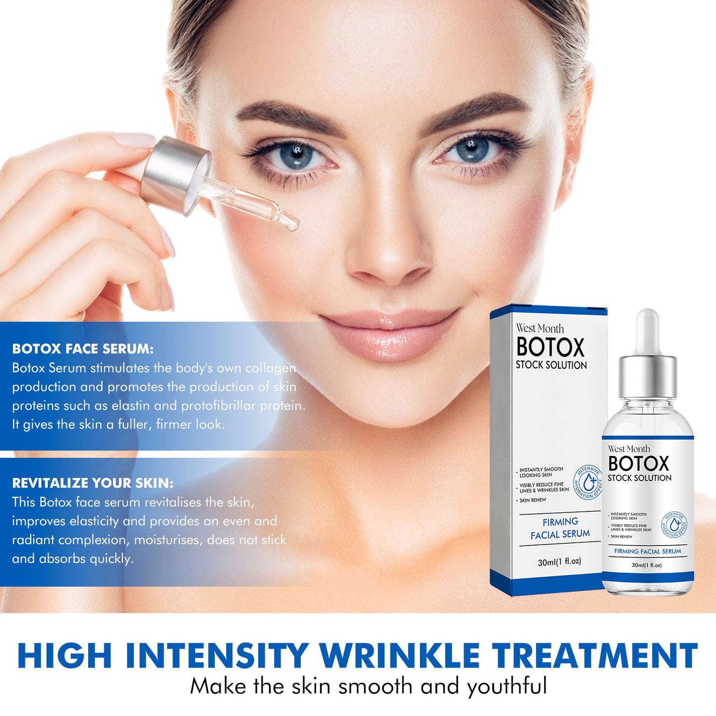 Fifuroes Firming Face Serum, Moisturizing And Moisturizing Brightening, Tender Skin And Reduce Fine Lines