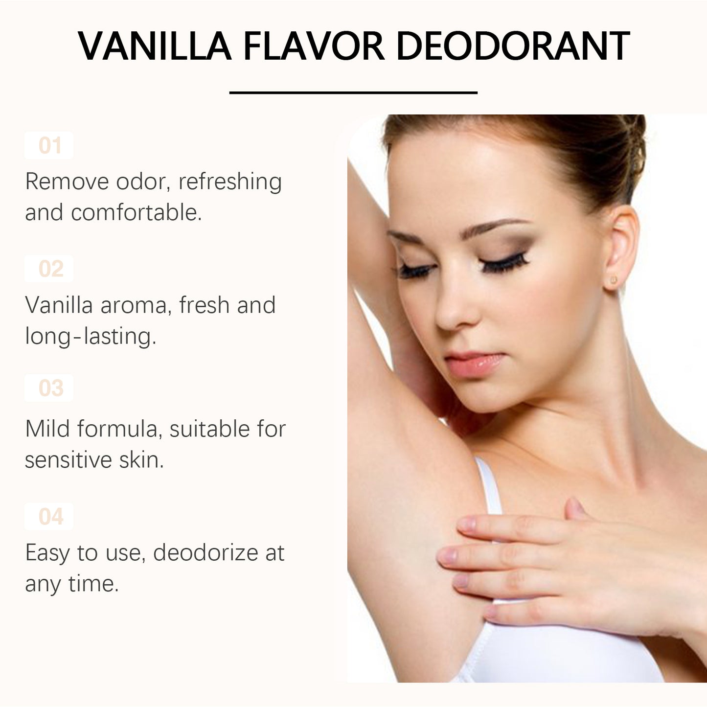 Fifuroes Vanilla Body Fragrance Bar Naturally Fresh Floral Scent To Reduce Body Odor Clean Refreshing Axillary Bar