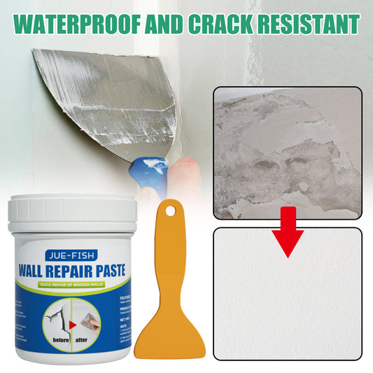 Fifuroes Wall Repair Paste, Covering Stain Repair Agent Wall Paint Off Moisture Proof Wall Paint Crack Repair Plaster