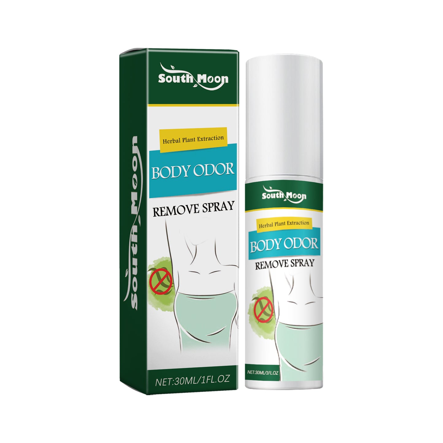 Fifuroes Body Odor Remove Spray, Refreshing Underarm Antiperspirant Deodorant Long-Lasting Fragrance Spray