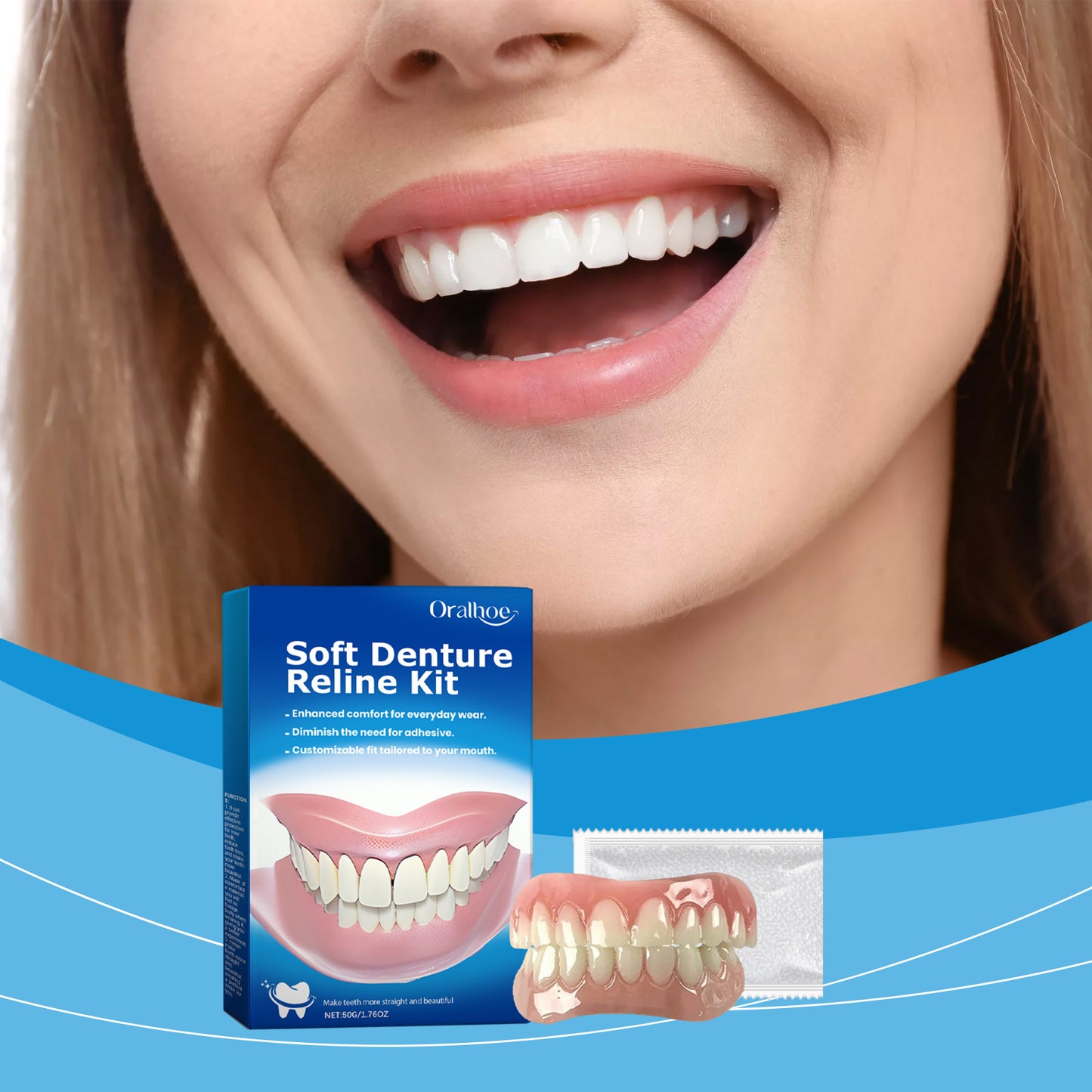 Fifuroes Cosmetic Denture Braces Cosmetic Dental Cosmetic Kit