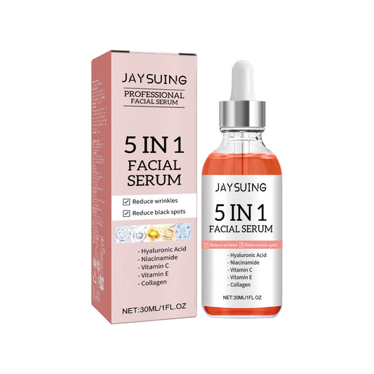 Fifuroes 5 in 1 Face Serum, Moisturizes Skin Firming Lightening Acne Spots Beautiful Skin Serum