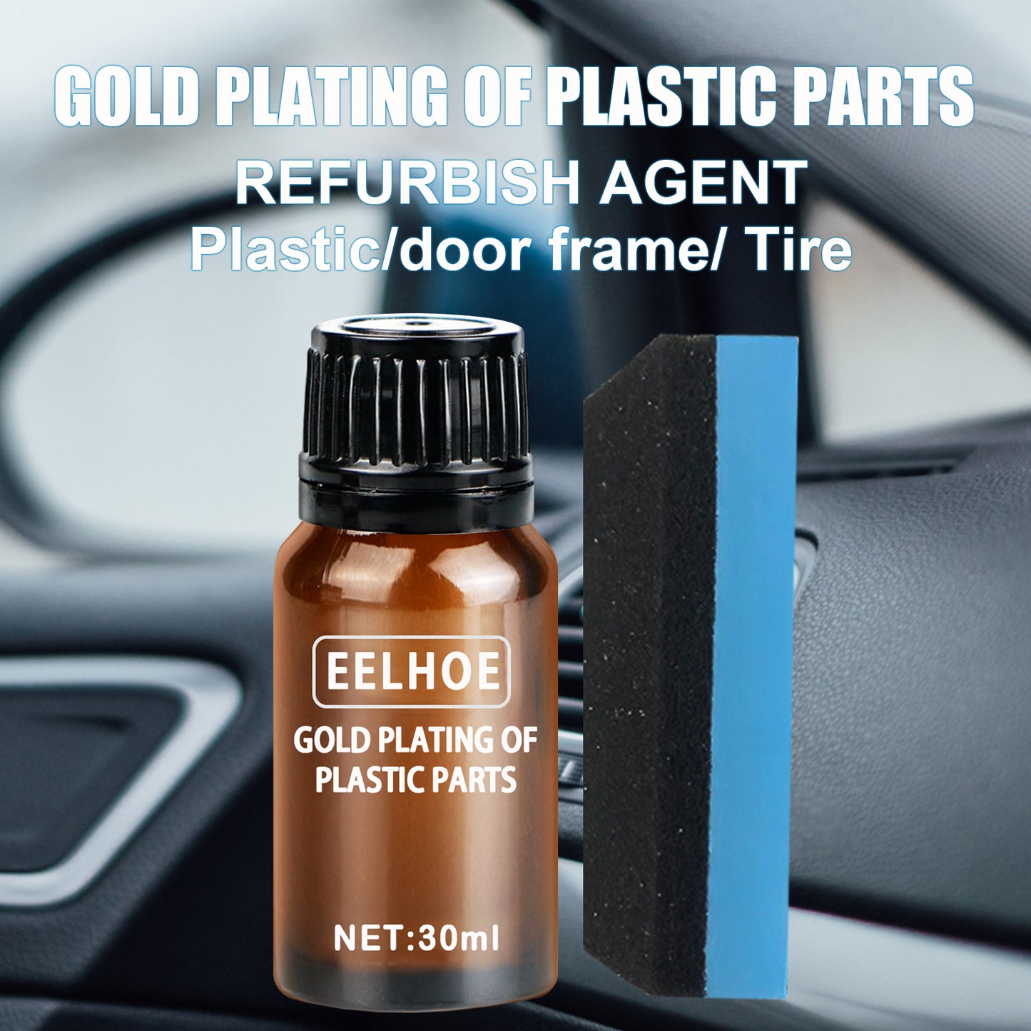 Fifuroes Plastic Parts Refreshing, Automotive Instrument Panel Interior Plastic Retreader Coating Finishing Agent