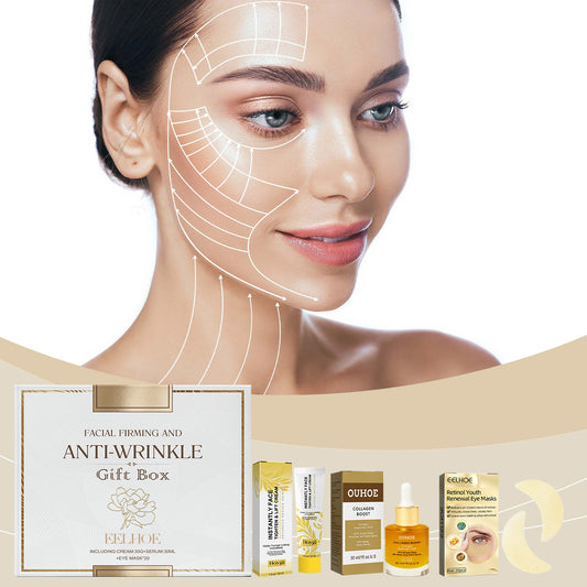 Fifuroes Facial Skin Care Gift Box, Moisturizing And Moisturizing Face And Eye Skin Rejuvenation Care And Lotion Set