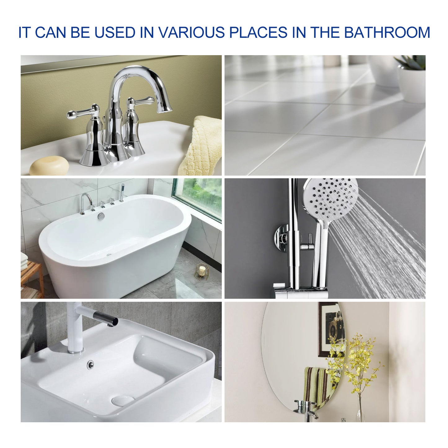 Fifuroes  Bathroom Cleaner, Shower Room Glass Scale Cleaner Stainless Steel Wash Basin Bathtub Decontamination