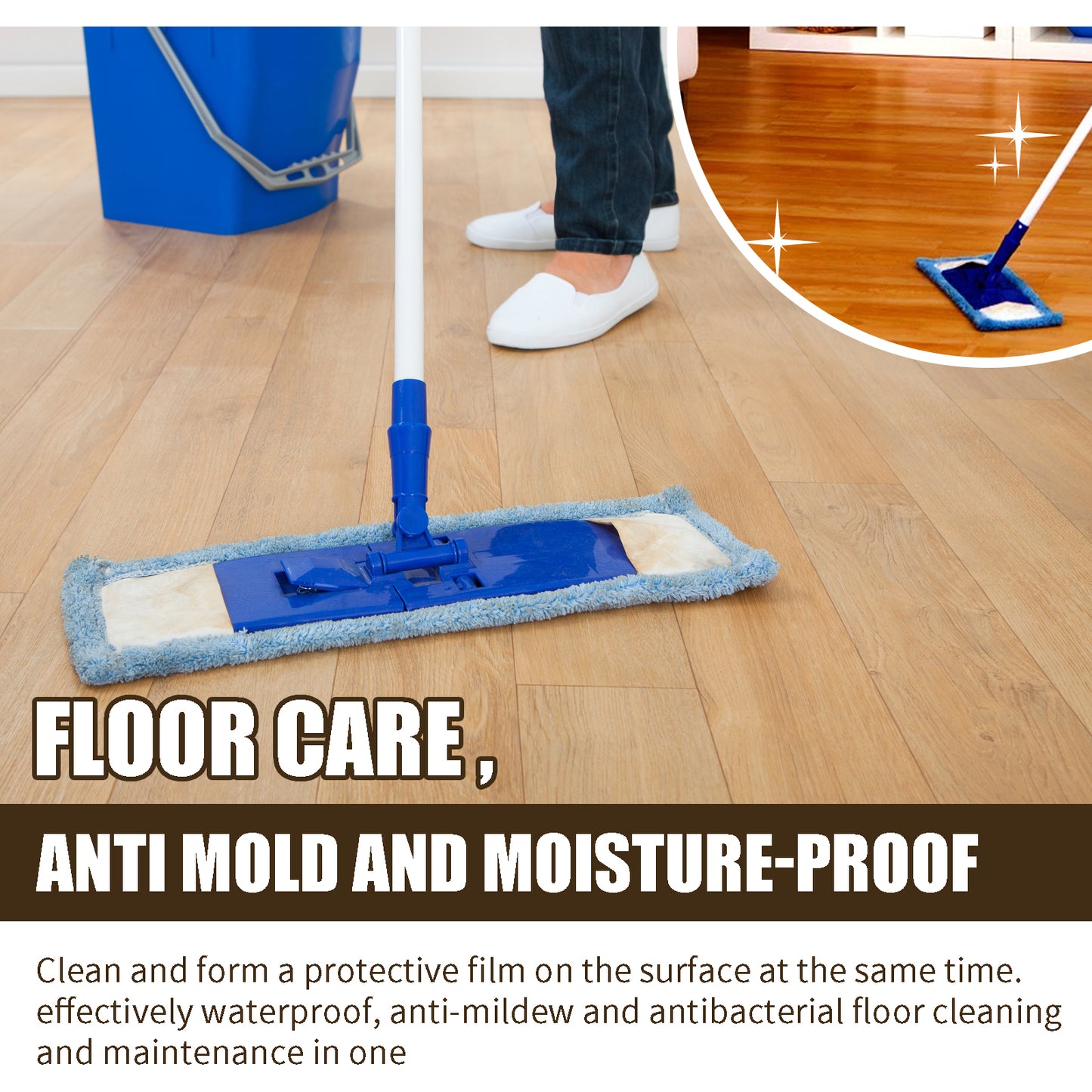 Fifuroes Furniture Beeswax Spray, Furniture Floor Care Polishing Waterproof Anti-Cracking Scratches Refurbished Care Wax