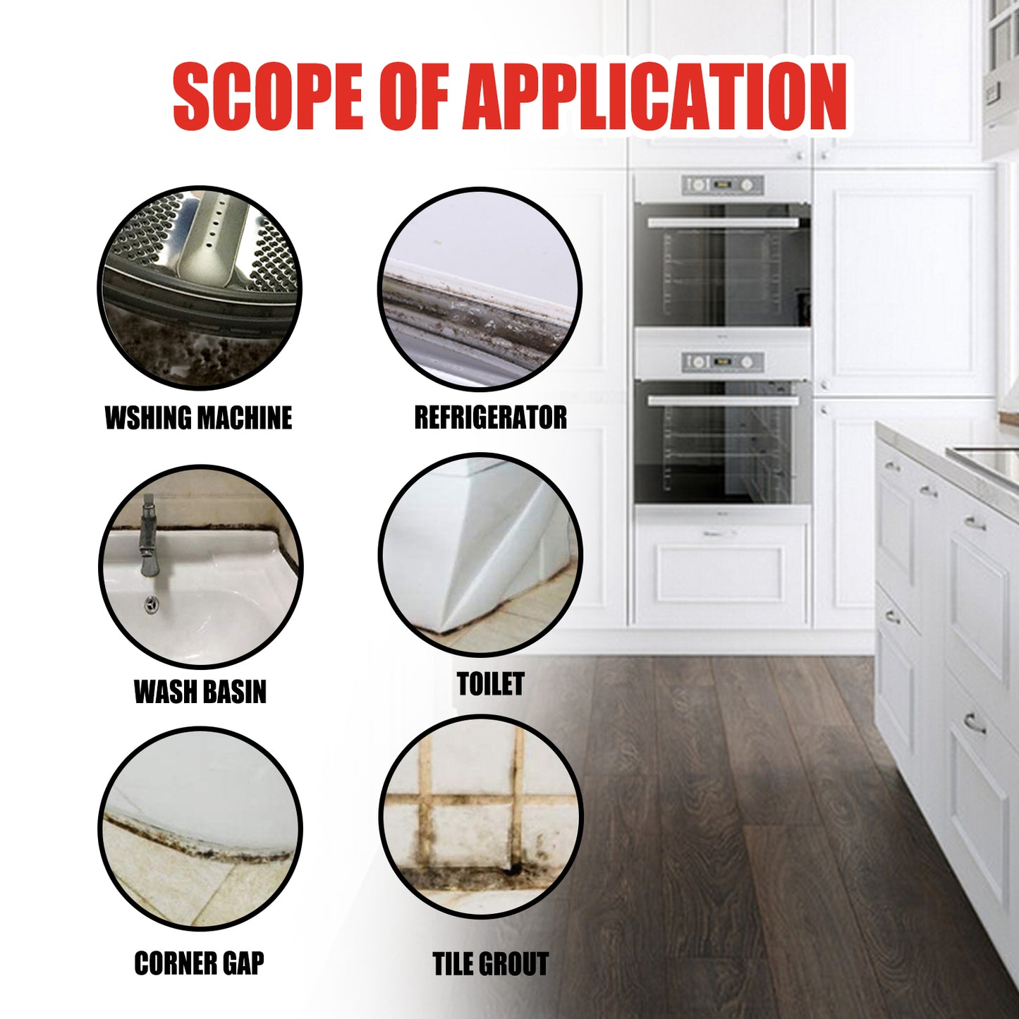 Fifuroes Is Suing Direct Mildew Gels, Home Kitchen And Bathroom Wall Crevices Cleaning And Decontaminating Cream