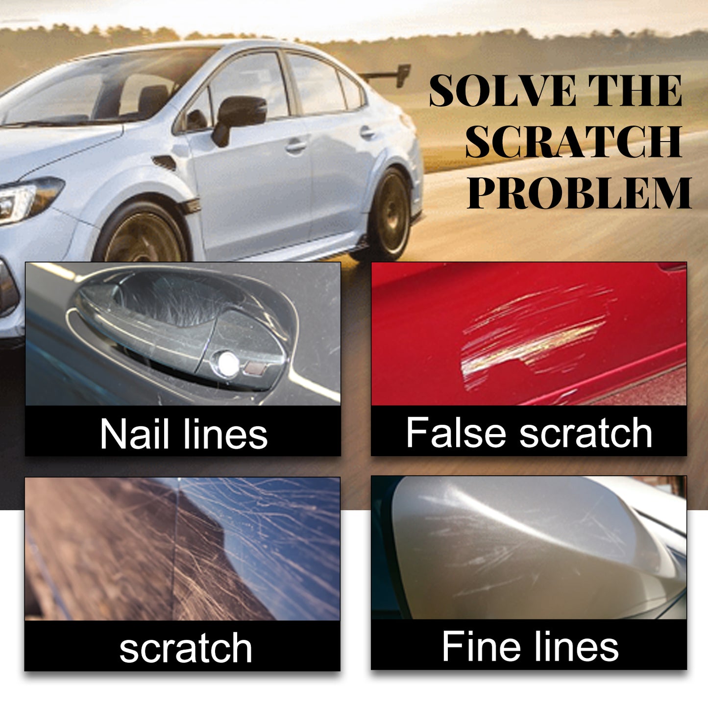 Fifuroes Car Paint To Scratch Artifact, Remove Paint Scratches Repair Protection Scratches Decontamination Polishing