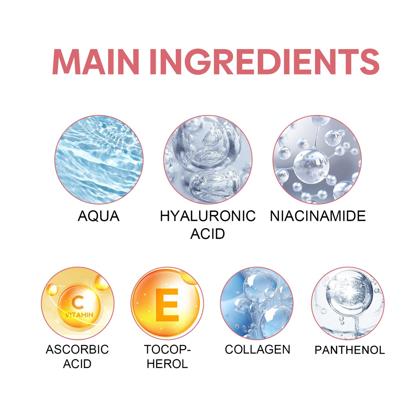 Fifuroes 5 in 1 Face Serum, Moisturizes Skin Firming Lightening Acne Spots Beautiful Skin Serum