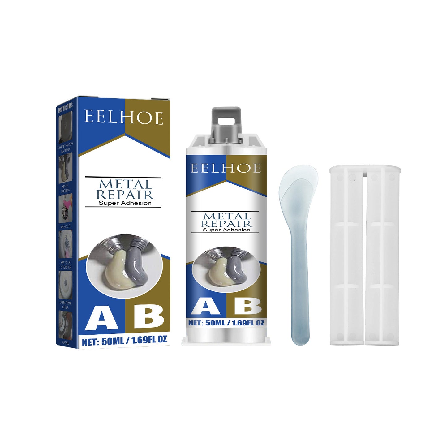 Fifuroes Metal Repair Glue, Crack Filling And Leak Plugging Quick Dry Crack High Temperature Welding Metal Repair Agent
