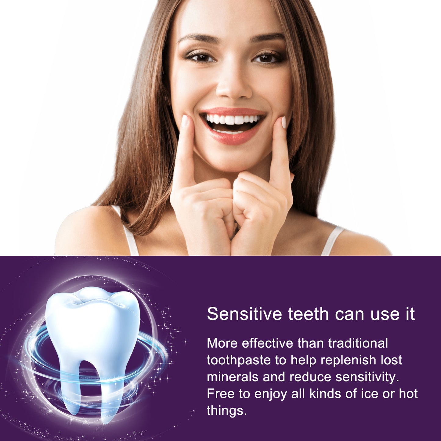 Fifuroes V34 Purple Toothpaste Beauty Teeth Stain Removal Anti-Pigmentation Yellow Teeth Clean White Bright White