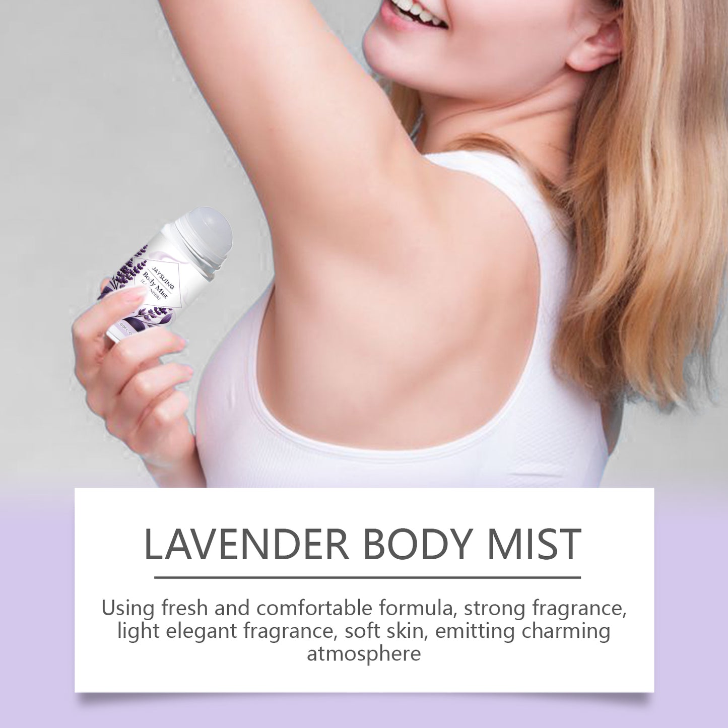 Fifuroes Lavender Deodorant For Summer Armpit Workouts, Sweat Odors Cleaning And Staying Portable Deodorant