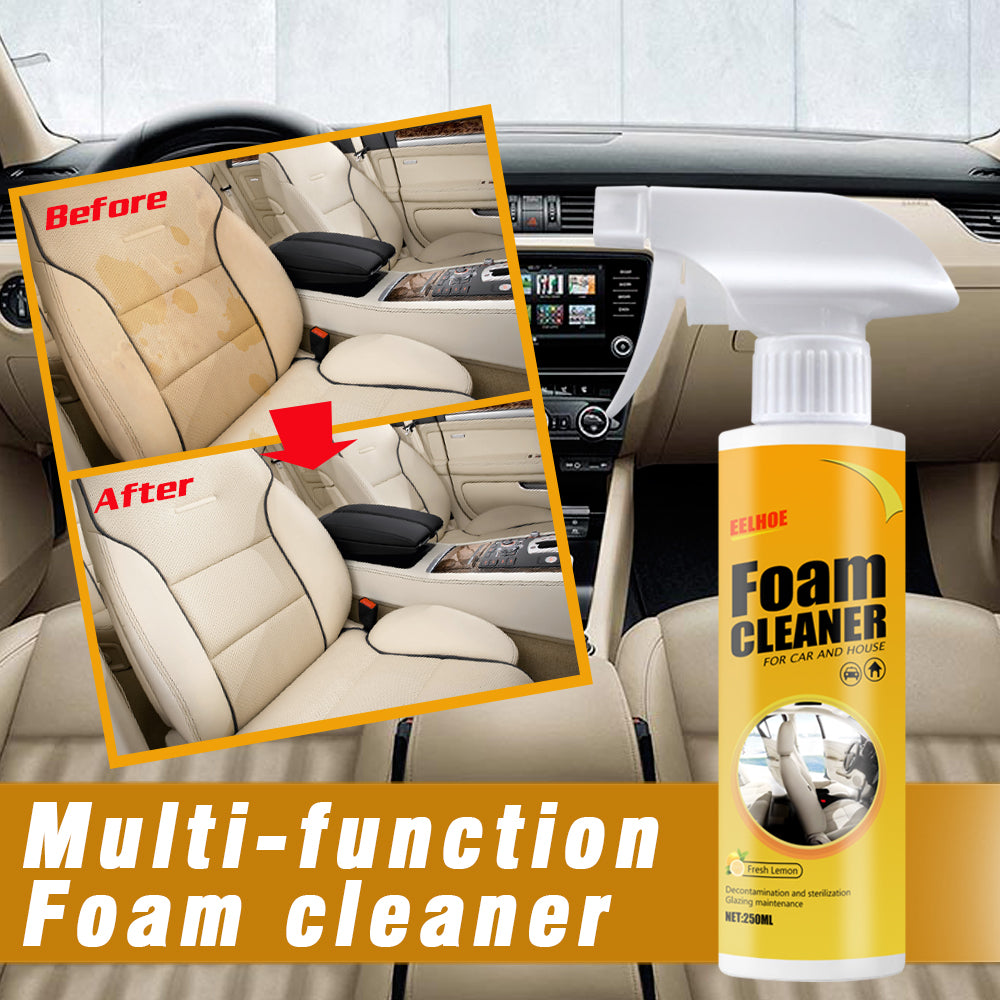 Fifuroes Multi-Purpose Foam Cleaner, Leather Seat Foam Head Cleaner Car Interior Decontamination Cleaning