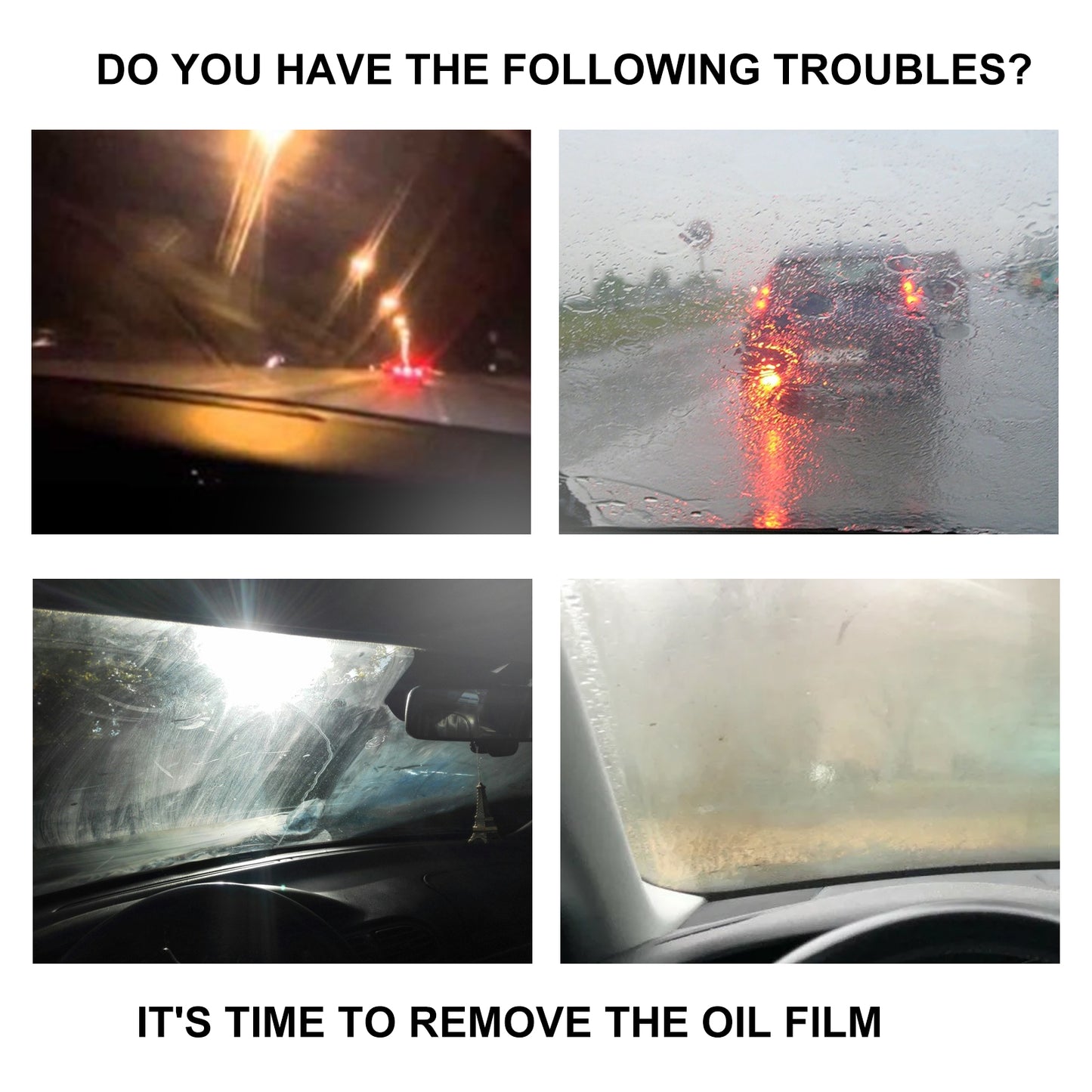 Fifuroes Glass Oil Film Remover Decontamination Rain-Proof Car Front Windshield Window Oil Film Remover