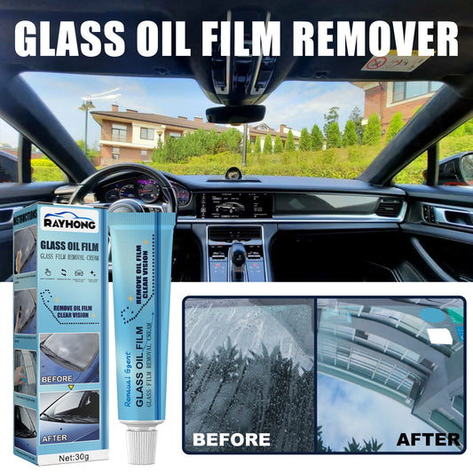 Fifuroes Glass Oil Film Remover Decontamination Clean Rain Proof Car Front Windshield Window Oil Film Removal