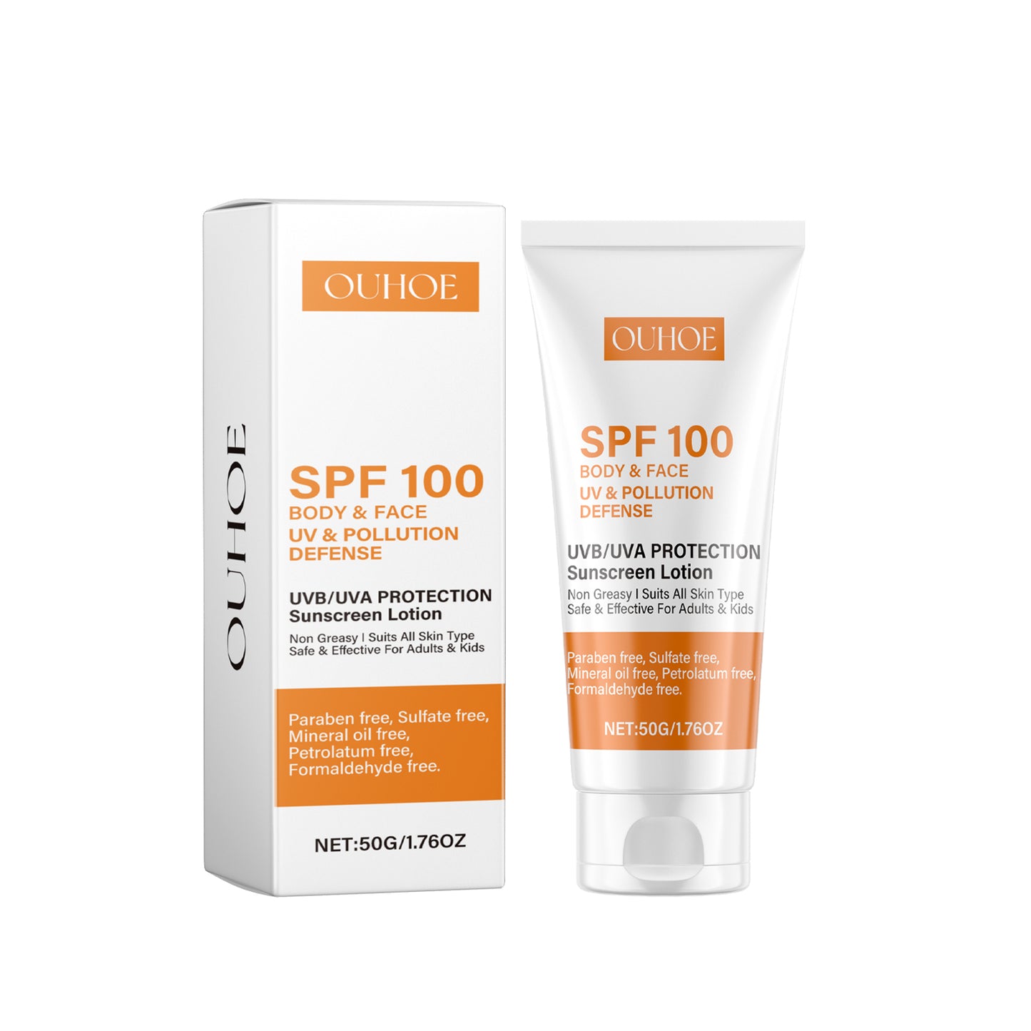 Fifuroes Face Protection Lotion Mild Protection UV Repair Sunburn Anti-Wrinkle Clear Protection Cream