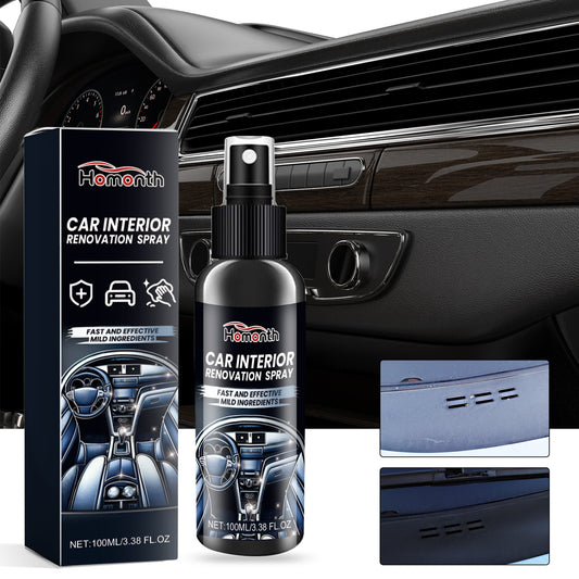 Fifuroes Car Interior Renovation Spray, Seat Interior Instrument Panel Cleaning Decontamination Maintenance Refurbishing Care Agent