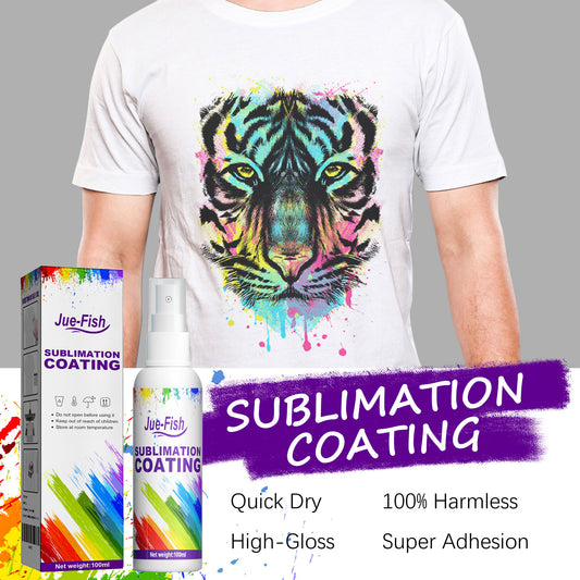 Fifuroes Sublimation Coating Spray Clothing Hot Drawing Heat Transfer Printing Wear-Resistant Stain Resistant Multi-Purpose Adhesion
