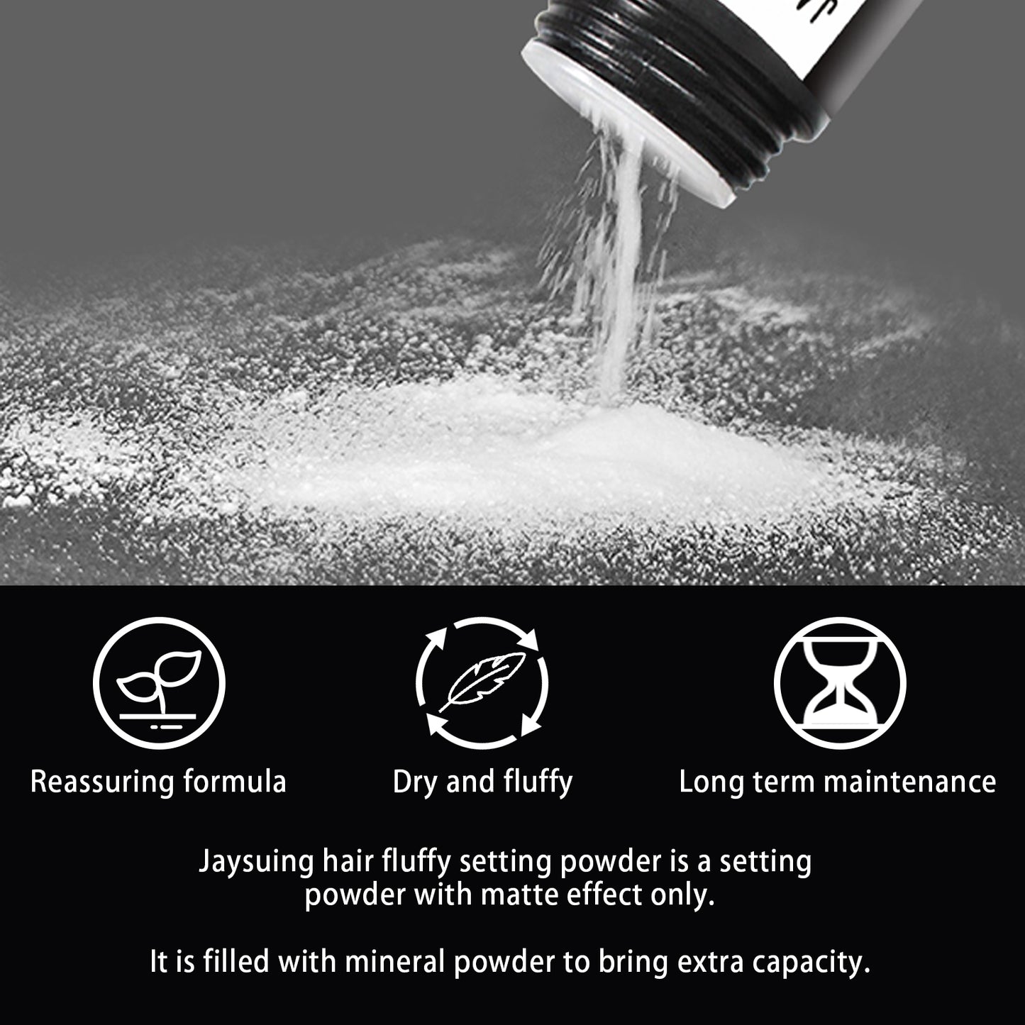 Fifuroes Hair Puff Powder Men's And Women's Hair Styling Care Leave-In Fluffy Refreshing Gentle Puff Powder