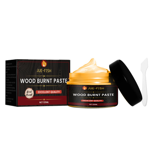 Fifuroes Wood Burning Paste, Camping Outdoor Wood Cloth Combustion DIY Pyrography Wood Burning Paste