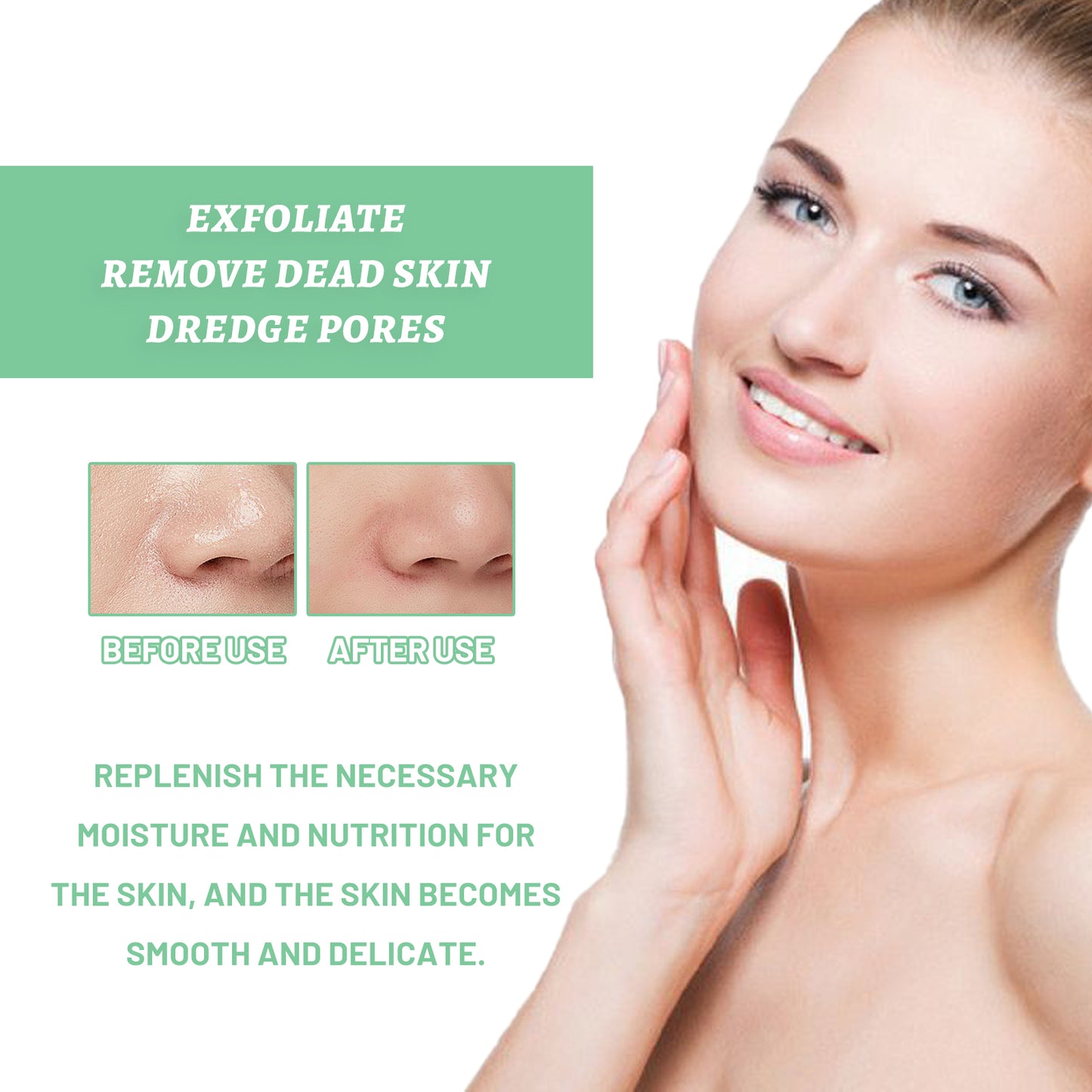 Fifuroes Exfoliating Gel, Mildly Clean Silent Black Mouth Contractive Pore Chamfer Bright Skin Gel