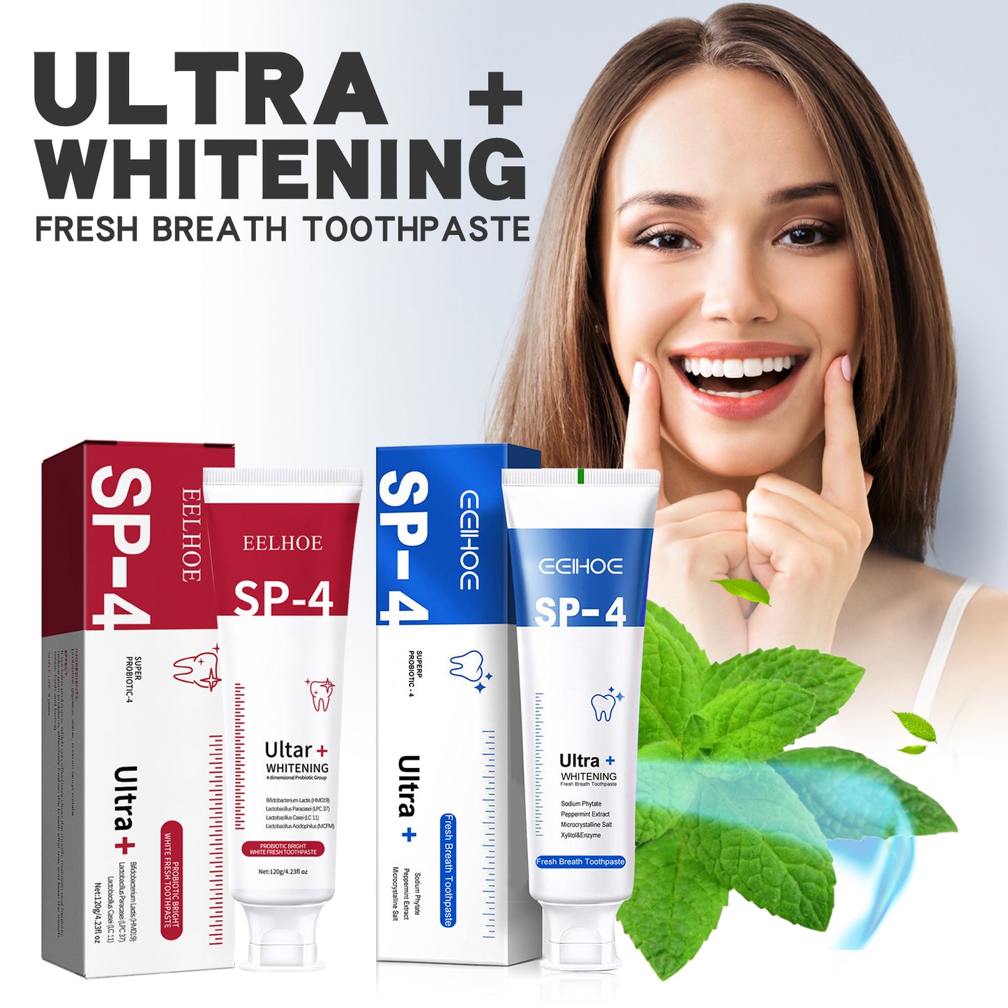Fifuroes Fresh Breath Toothpaste Cleans Teeth Odor Care For Mouth Daily Whitening And Moisturizing Toothpaste