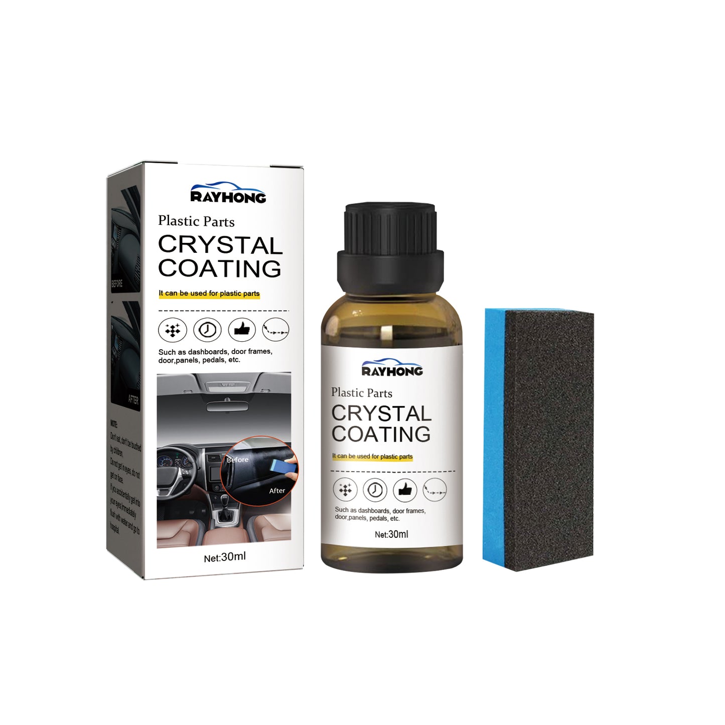 Fifuroes Plastic Retread Coating Automotive Interior Instrument Panel Seat Clean Dust Polishing Maintenance Coating
