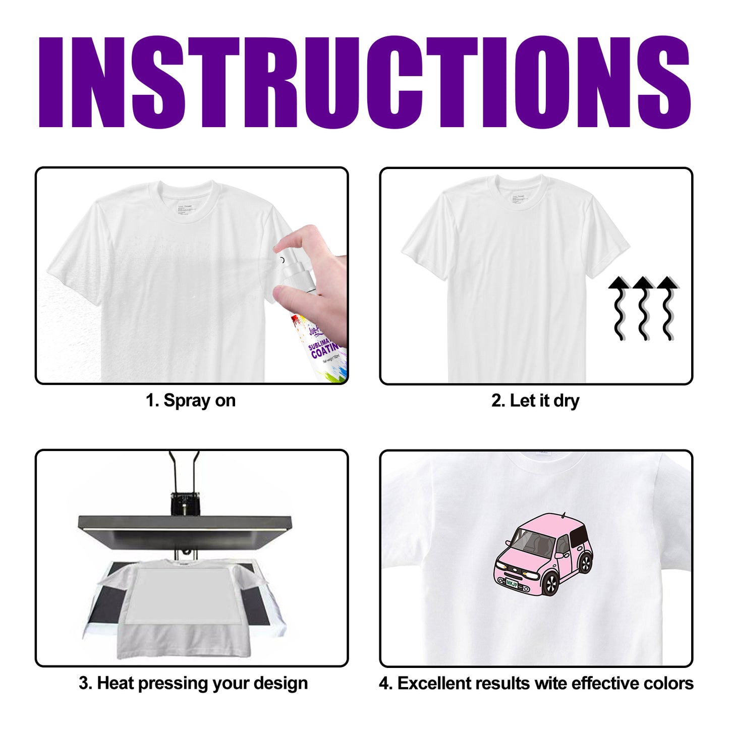 Fifuroes Sublimation Coating Spray Clothing Hot Drawing Heat Transfer Printing Wear-Resistant Stain Resistant Multi-Purpose Adhesion