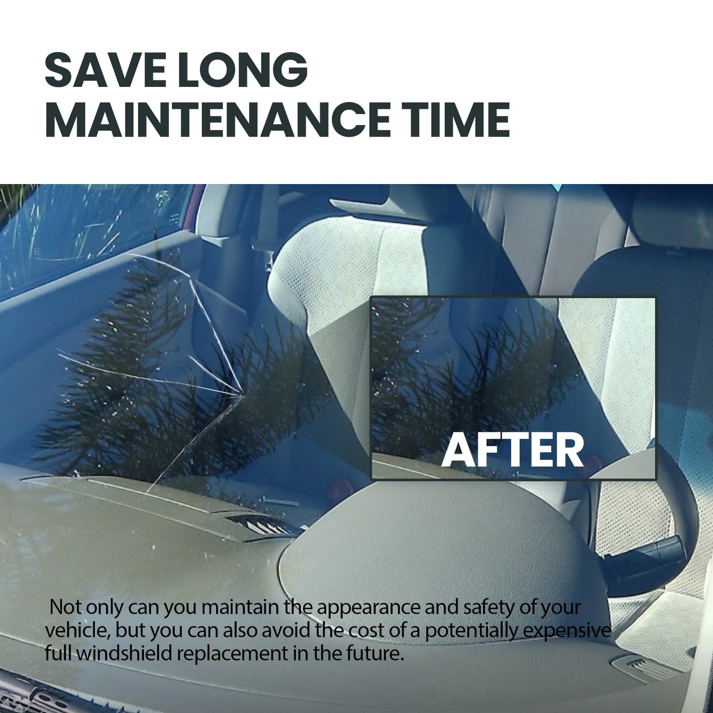 Fifuroes Auto Glass Nano Repair Fluid, Auto Windshield Cracks Quick Repair Adhesive Repair
